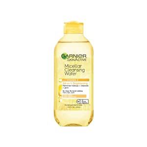 Garnier SkinActive Micellar Water with Vitamin C, Facial Cleanser & Makeup Remover, 13.5 Fl Oz (400mL), 1 Count (Packaging May Vary)