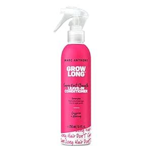 Marc Anthony Leave-In Conditioner Spray & Detangler, Grow Long Biotin - Anti-Frizz Deep Conditioner For Split Ends & Breakage - Vitamin E, Caffeine & Ginseng for Curly, Dry & Damaged Hair