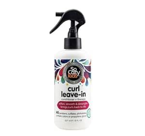 So Cozy Curl Leave In Conditioner Spray - Kids Hair Detangler Spray for Curly Hair - Paraben-Free Deep Conditioner & Detangler Spray for Kids Tangle-Free Curls (8fl oz)