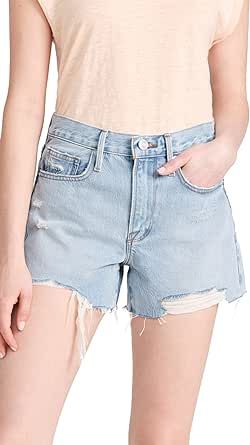 FRAME Women's Le Brigette Shorts Raw After