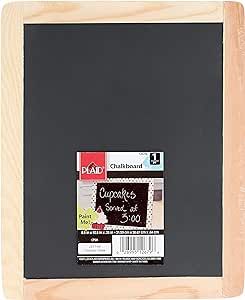 Plaid Double Sided Framed Chalkboard, 8.5"X10.5", 1 Pack